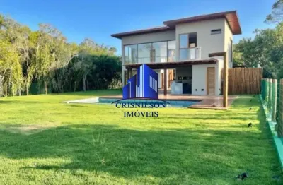 Casa à venda ilha dos pássaros em praia do forte r$ 3.380.000,00, piscina, espaço gourmet, 4 suítes, armários novos!