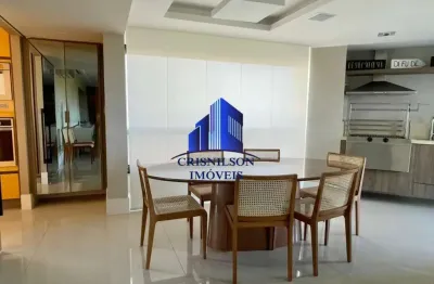 Apartamento à venda greenville lumno r$ 3.850.000,00, decorado, 4 suítes, nascente total, varanda gourmet, 4 vagas de garagem, armários, 2 dependência