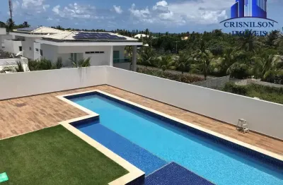 Casa à venda em busca vida, condomínio buscaville r$ 3.800.000,00, vista mar, piscina grande, área construída 550,00 m²!