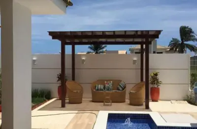Casa à venda alphaville litoral norte i, r$ 1.710.000,00, espaço gourmet, piscina, 4 suítes, armários!