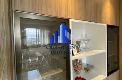 Apartamento à venda greenville etco r$ 1.925.000,00, varanda gourmet, 3 suítes, 2 salas, 3 vagas de garagem, armários, despensa, dependência!