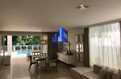 Casa à venda alphaville salvador i, excelente localização, r$ 4.000.000,00 piscina, 4/4 sendo 3 suítes, varanda gourmet, sala ampla