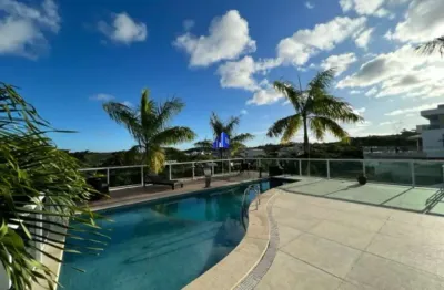 Casa à venda alphaville ii salvador r$ 5.250.000,00, decorada, 630 m² de área construída, 4 suítes com closets, suíte máster com varanda!