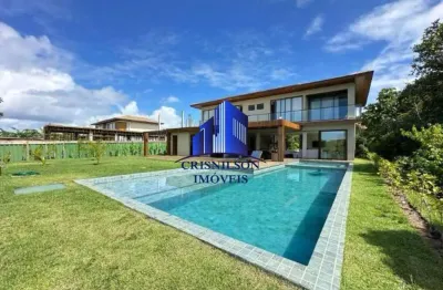 Casa à venda condomínio praia bella em praia do forte r$ 4.600.000,00 mobiliado, porteira fechada, 6 suítes, piscina com espaço gourmet, decorada, ter