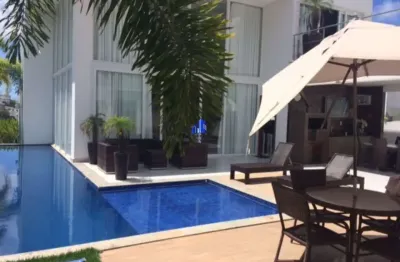 Alphaville ii salvador casa à venda r$ 5.500.000,00, porteira fechada, energia fotovoltaica, 600 m² de área construída, piscina, espaço gourmet!
