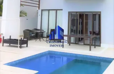 Casa à venda em alphaville ii salvador 4 suítes, decorada, r$ 3.950.000,00, piscina, 380 m² área construída!