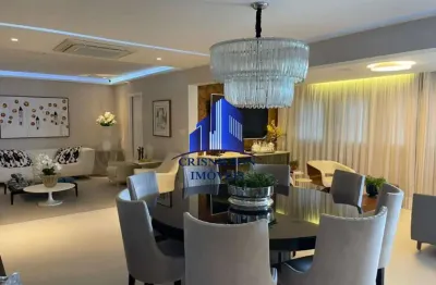 Apartamento greenville lumno á venda r$ 3.950.000,00, nascente, 276 m², decorado, vista mar, armários, home, andar alto, porteira fechada greenville l