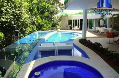 Casa à venda alphaville i salvador, r$ 7.500.000,00, vista mar,5 suítes, área construída 1.070,00 m², terreno 2.000 m², espaço gourmet, armários!