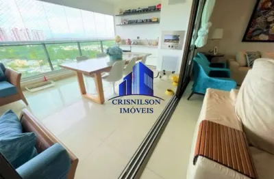 Apartamento à venda le parc r$ 2.445.000,00, vista mar, 4/4, sendo 3 suítes, closet, 4 vagas soltas!