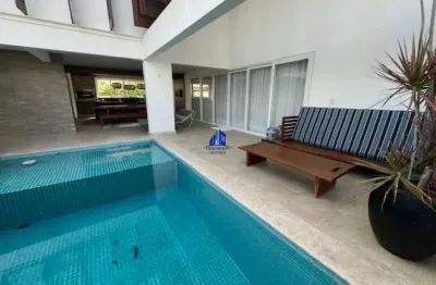 Casa à venda em alphaville i salvador r$ 7.800.000,00  piscina, área gourmet, 4 suítes, closets, sala ampla, casa 450 m², terreno 609 m², garagem fechada 4 carros.