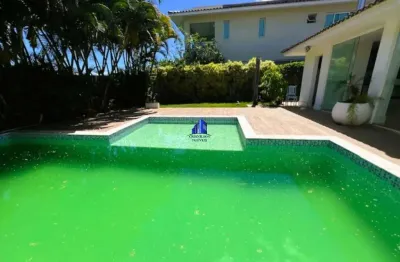 Casa à venda alphaville ii salvador r$ 3.200.000,00 oportunidade, piscina, área gourmet,  4 suítes, closet, garagem fechada para 04 carros, terreno 530 m², casa 300 m².