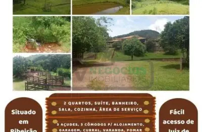 Sítio para venda em coronel pacheco, 2 dormitórios, 1 banheiro, 10 vagas