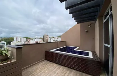 Cobertura para venda em juiz de fora, centro, 1 dormitório, 1 suíte, 2 banheiros, 1 vaga