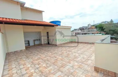 Cobertura para venda em juiz de fora, progresso, 2 dormitórios, 1 banheiro, 1 vaga