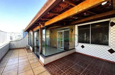 Cobertura para venda em juiz de fora, centro, 4 dormitórios, 3 suítes, 5 banheiros, 2 vagas