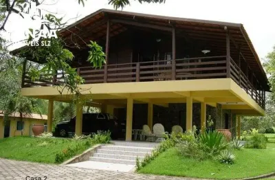 Chácara à venda em maracanã - 2 casas duplex - piscina - campo de futebol