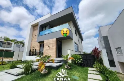 Casa de alto padrão em condomínio à venda no araçagy - alphaville - 5 suítes