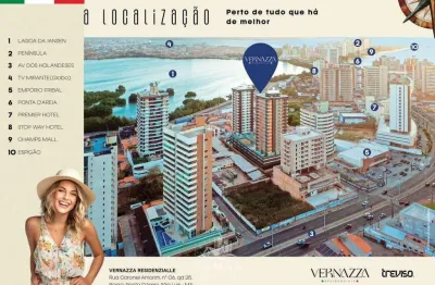 Apartamentos venda na ponta d'areia - ed vernazza  - 3 quartos - 90m² - nascente