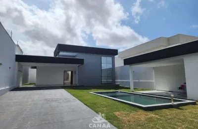 Vende-se casa térrea de alto padrão no quintas do calhau - 4 suítes - piscina