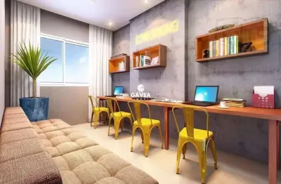 Apartamento para venda em santos, boqueirão, 2 dormitórios, 1 suíte, 2 banheiros, 1 vaga