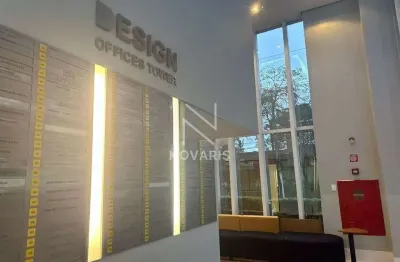 Sala comercial mobiliada à venda - 36,63m² - design offices tower - santo amaro - r$ 350.000