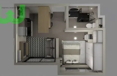 Kitnet / Stúdio para alugar na Rua Harmonia, 699, Vila Madalena, São Paulo