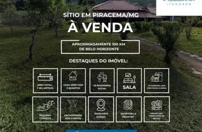 Chácara / sítio com 3 quartos à venda na sítio sitio piracema, 00, zona rural, piracema, 100 m2 por r$ 270.000