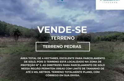Terreno à venda na sítio pedras itatiaiuçu, zona rural, itatiaiuçu, 40000 m2 por r$ 500.000