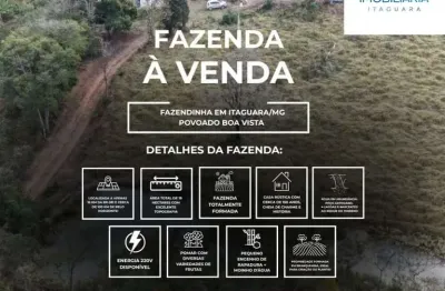Chácara / sítio à venda na fazenda fazenda boa vista, zona rural, itaguara, 75 m2 por r$ 758.000