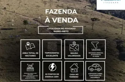 Chácara / sítio à venda na fazenda barro preto, 00, zona rural, itaguara, 100 m2 por r$ 2.420.000