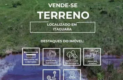 Terreno à venda na sítio sarandi, 00, zona rural, itaguara, 4 m2 por r$ 255.000