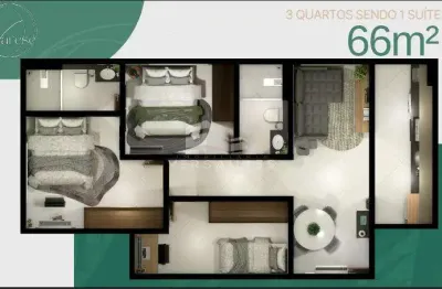 Apartamento com 3 quartos à venda na Rua Joaquim Martins, 4351, Nova Esperança, Porto Velho