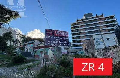Terreno zr-4 ótima localização com excelente potencial construtivo avenida aguá verde com testada de 21,5 m²