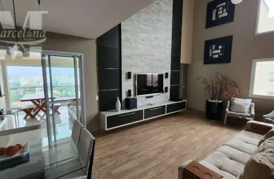 Cobertura alto padrão  mobiliada , 3 vagas, 3 suítes . cond clube com piscina.