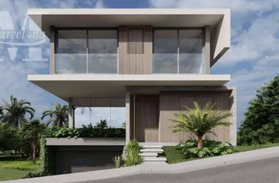 Casa em construção com 361 m² area util. condominio green village. elevador, 4 suites