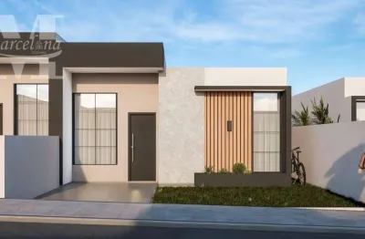 Casa térrea em construção no condomínio venezian na fazenda rio grande