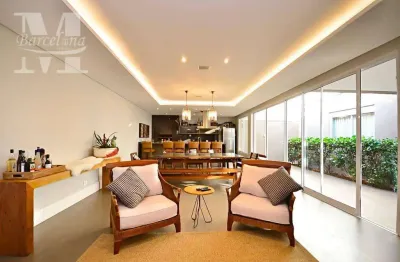 Casa alto padrão de esquina em santa felicidade/butiatuvinha - 4 suites, semimobiliada, espaço gourmet e terreno.