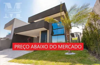 Casa térrea à venda – condomínio monte verona – pé-direito duplo – 3 quartos – churrasqueira - 4 vagas