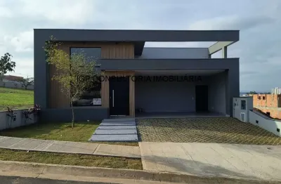 Casa de luxo em condomínio com 3 suítes e 4 vagas no jardim villa sapezal, indaiatuba-sp: 225m² de requinte e sofisticação!