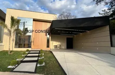 Imperdível: casa de luxo em condomínio no jardim piemonte, indaiatuba-sp  3 suítes, 2 salas, 4 vagas  241,59m²