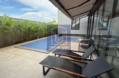 Casa em condomínio fechado com 4 quartos à venda no gávea, uberlândia , 410 m2 por r$ 6.990.000
