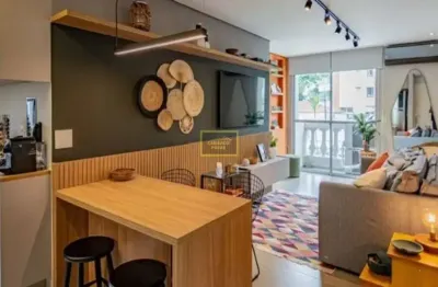 Apartamento com um dormitório e vaga de garagem para venda em indianópolis
