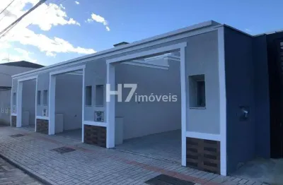Casa geminada com 1 suíte + 1 quarto à venda, petrópolis - joinville
