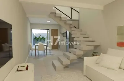 Residencial angra dos reis - casa geminada com 2 suítes à venda, jardim iririú