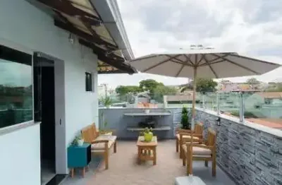 Cobertura com 3 quartos à venda na rua granada, 95, santa cruz industrial, contagem por r$ 650.000