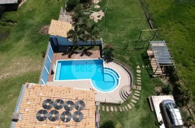 Linda chácara a venda com área de 2.000m²  200m² de construção - seu lazer completo