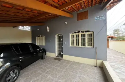 Casa para venda em itanhaém, balneário gaivota, 2 dormitórios, 1 suíte, 1 banheiro, 3 vagas