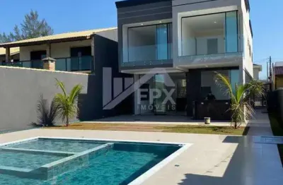 Casa alto padrão para venda em itanhaém, jardim guacyra, 4 dormitórios, 4 suítes, 1 banheiro, 6 vagas