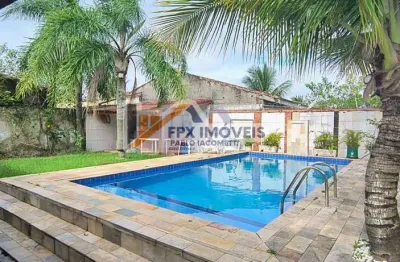 Casa para venda em itanhaém, bopiranga, 3 dormitórios, 2 suítes, 1 banheiro, 5 vagas