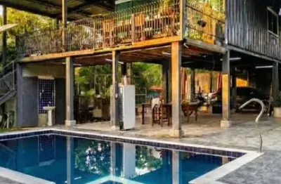 Chácara para Venda em Itanhaém, Aguapeú, 2 dormitórios, 1 suíte, 2 banheiros, 7 vagas